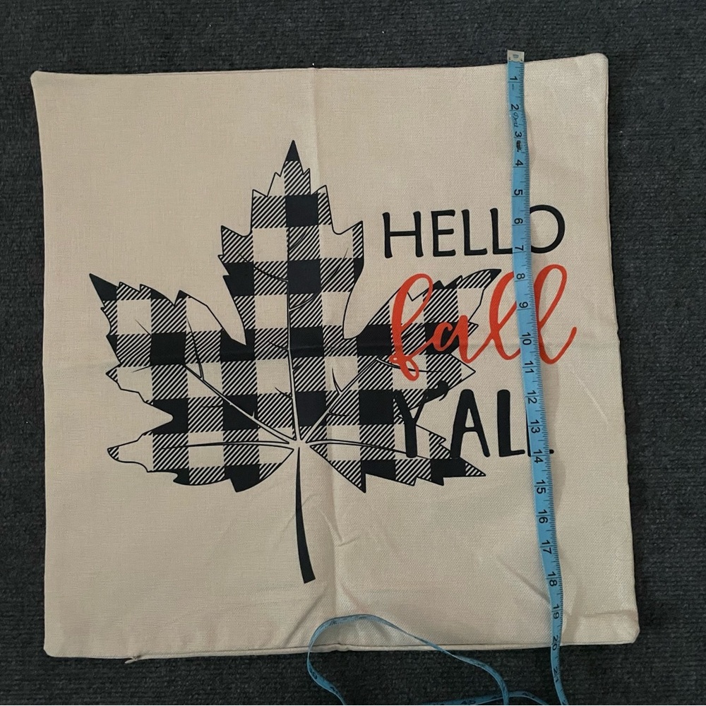 Fall Autumn Pumpkin Decorative Throw Pillow Covers Square Pillow Cases 20X20 - Picture 3 of 4